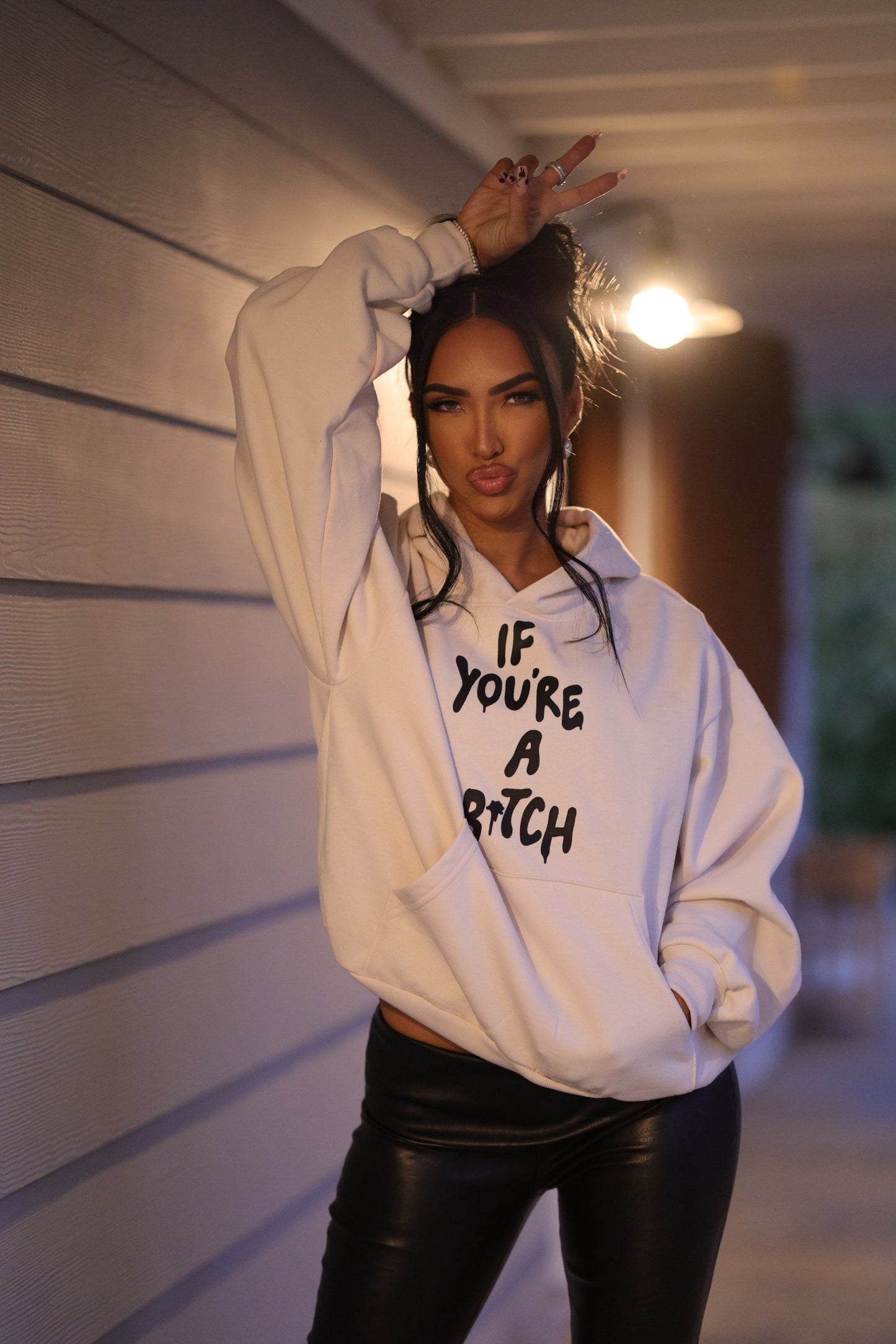 If You're A Bitch Hoodie (CREME)